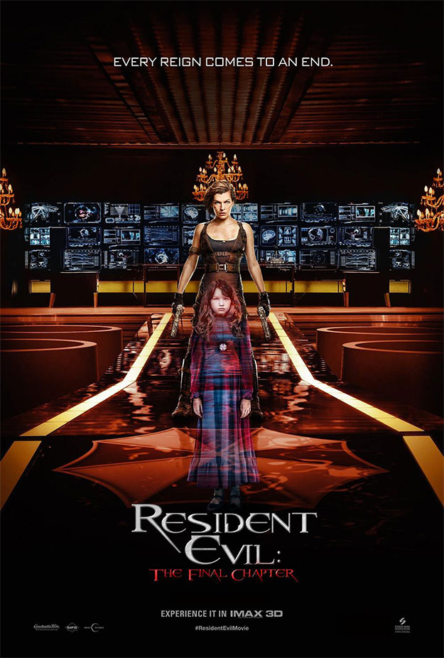 Cartel para IMAX de Resident Evil: Capítulo Final