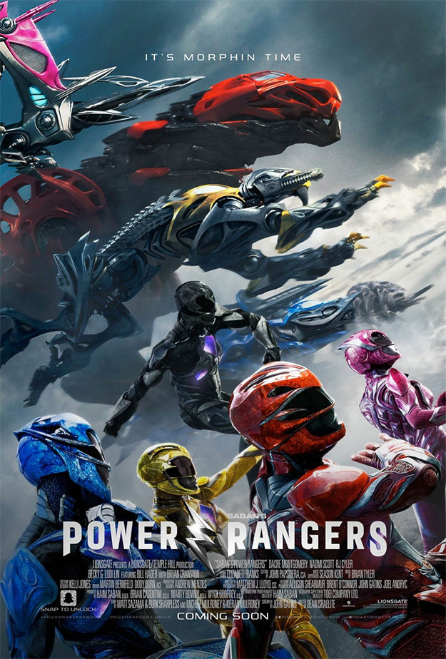 Nuevo cartel de los Power Rangers repleto de Zords