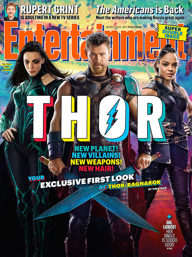 Portada molona de Entertainment Weekly para Thor: Ragnarok