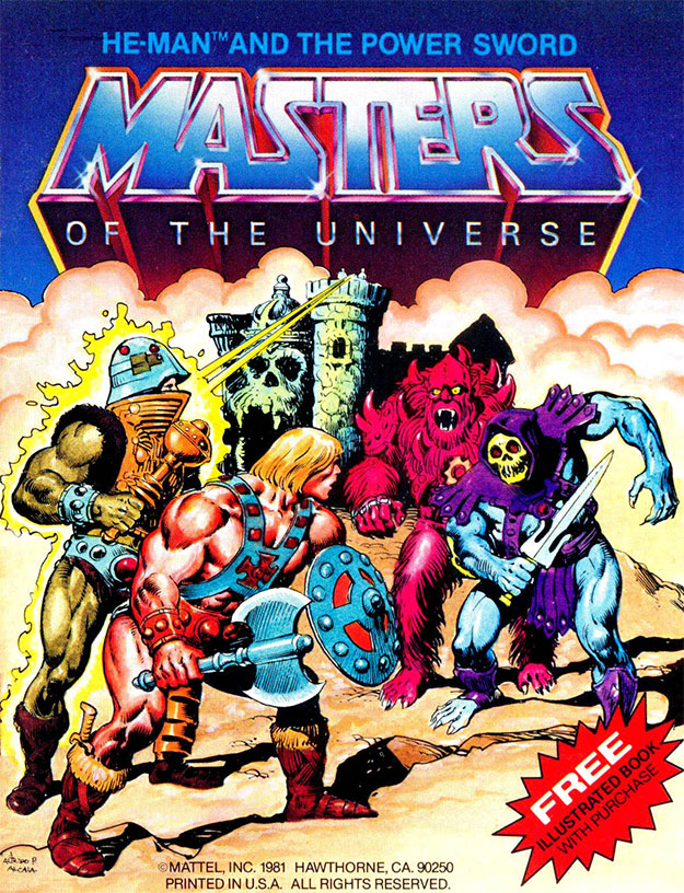 Portada del primer mini-cómic de Masters of the Universe obra del gran Alfredo Alcalá 