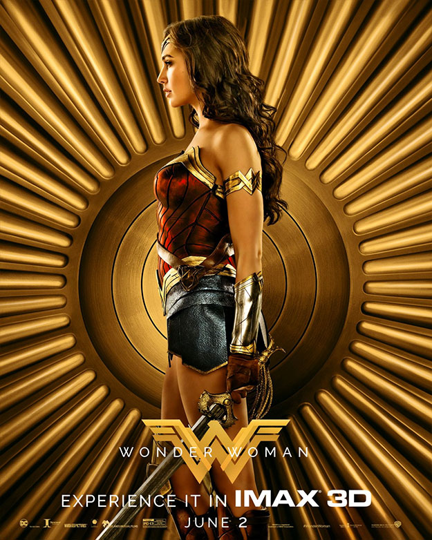 Tres nuevos cartels de Wonder Woman... casi forman un collage