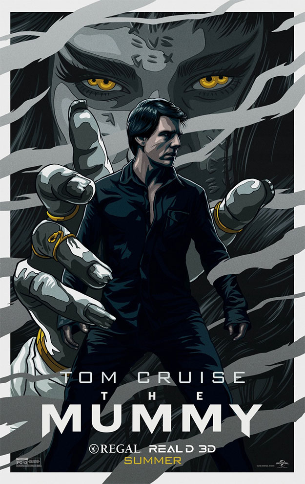 Nuevo cartel de La Momia con Tom Cruise siendo el centro de la acción