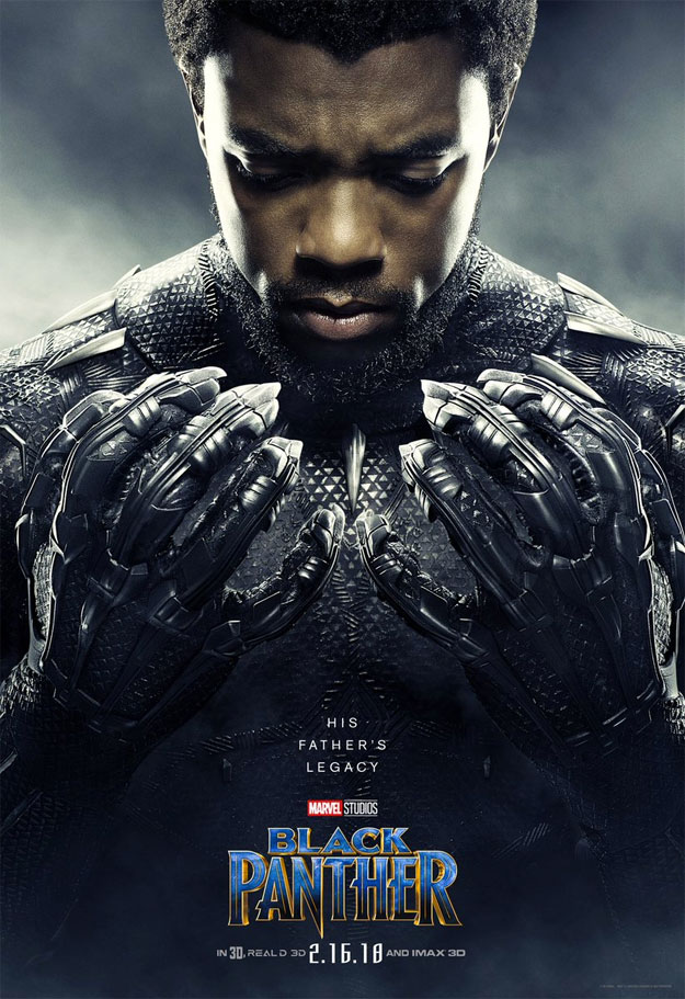Uno de los once carteles de hoy para Black Panther... mira que uñas...