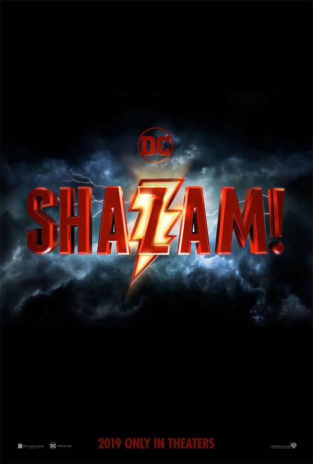 El primer cartel de Shazam! ve la luz (y desvela el molón logo del film)