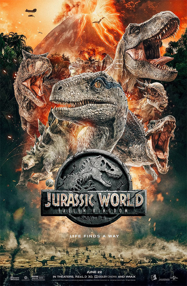 Cartel molón de Jurassic World: el reino caído