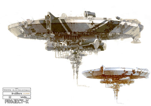 Arte conceptual de District 9 - Estación alien