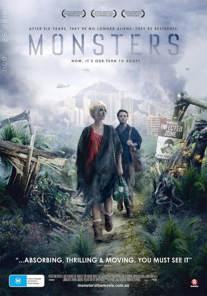 Nuevo cartel de Monsters... film que finalmente veremos en enero del 2011
