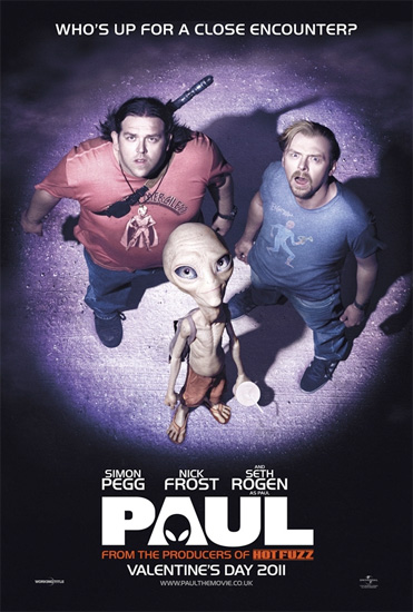 Primer cartel oficial de Paul con Simon Pegg y Nick Frost