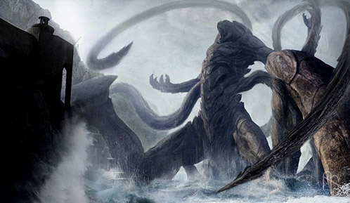Arte conceptual de Furia de Titanes: Propuesta para el Kraken