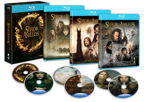 Pack completo de La Trilogía de El Señor de los Anillos en Blu-Ray