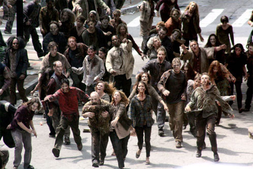 Zombis y más zombis en "The Walking Dead"