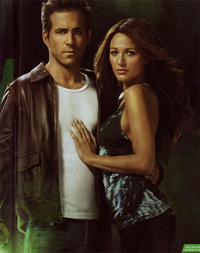 Hal Jordan (Ryan Reynolds) y Carol Ferris (Blake Lively)