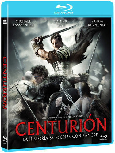 Carátula de la edición en Blu-Ray de Centurión