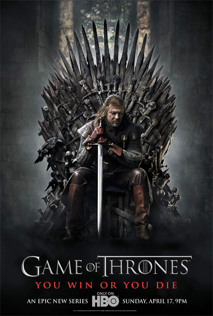 Cartel de la HBO para promocionar la esperada Game of Thrones