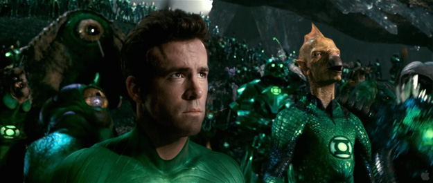 Fotograma del nuevo metraje de Green Lantern desvelado en la WonderCon 2011