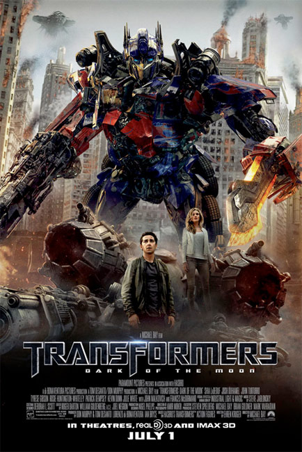 Nuevo cartel de Transformers: el lado oscuro de la luna