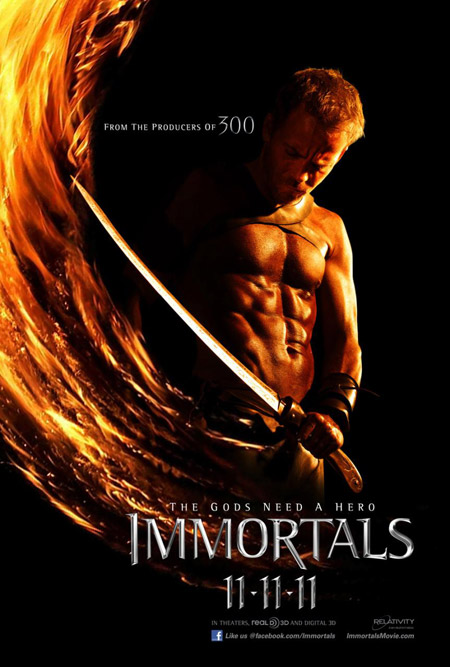 Nuevo cartel de Immortals de Tarsem Sighn