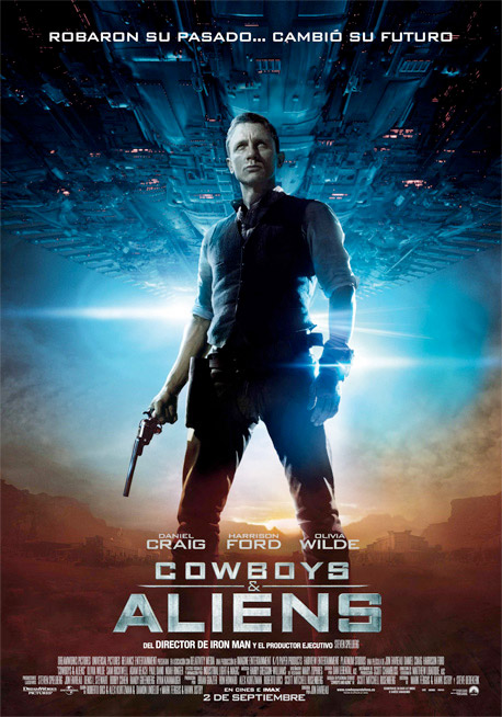 Uno de los carteles españoles de Cowboys & Aliens