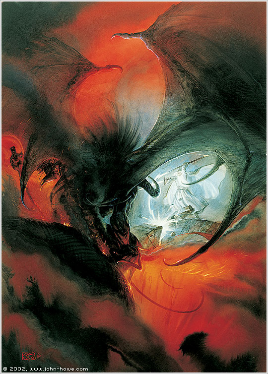 Gandalf and the Balrog II (49.4 x 68.8 cm), 1996