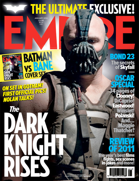 Portada del nuevo número de Empire... Bane en El caballero oscuro: la leyenda renace