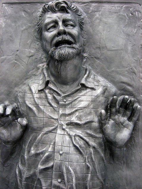 George Lucas conservado en carbonita