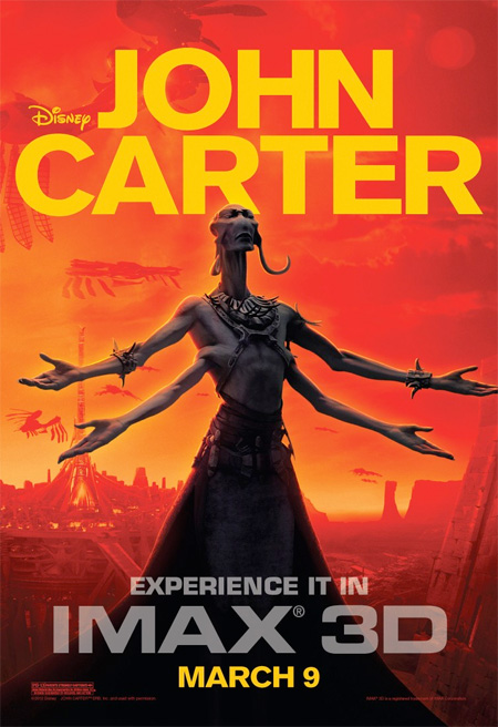 Nuevo cartel IMAX para John Carter vía IMPAwards