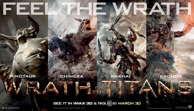 Nuevo cartel fusión de titanes y seres mitológicos de Ira de Titanes