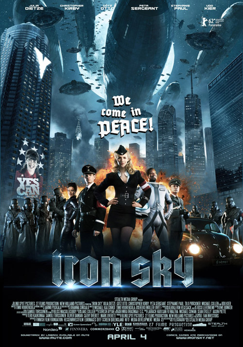 Cartel final de Iron Sky para su presentación en la Berlinale