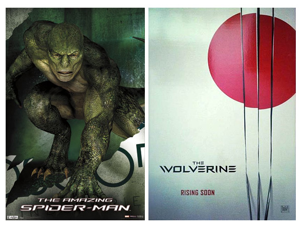 Un par de supuestos carteles para The Amazing Spider-Man y The Wolverine