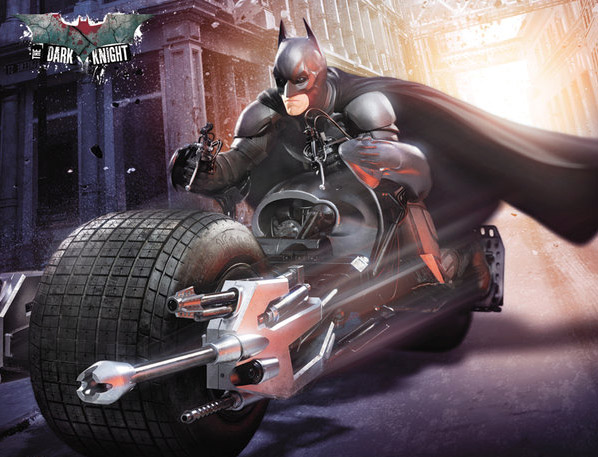 Promo de El caballero oscuro: la leyenda renace con Batman en la BatPod