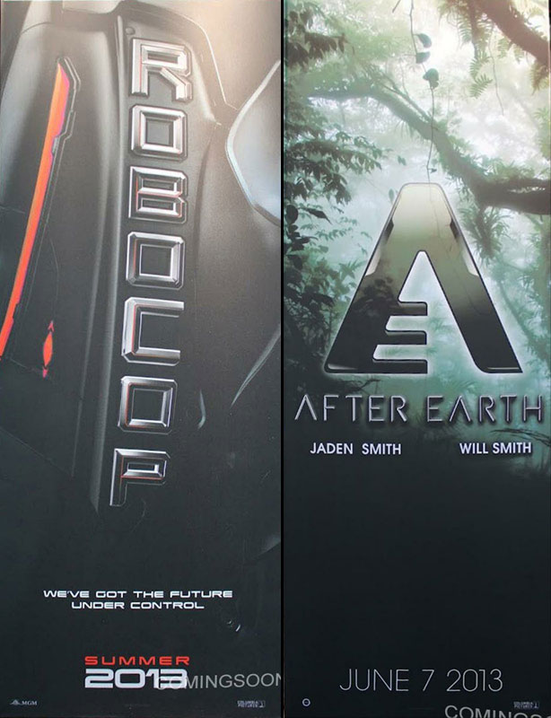Primer banner promocional de RoboCop y After Earth