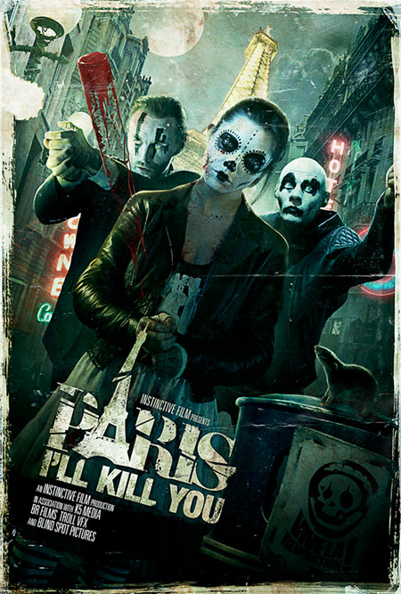 Primer cartel de la antología de historia de terror Paris I'll Kill You
