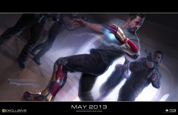 Exclusiva de la Comic-Con 2012: primer concept art de Iron Man 3 obra de Ryan Meinerding