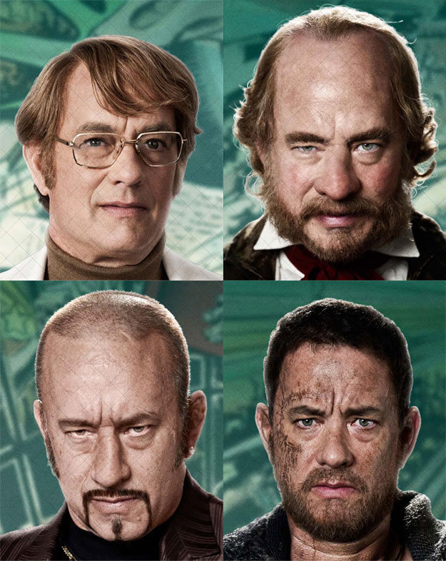 Los cuatro rostros de Tom Hanks en Cloud Atlas