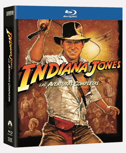 Carátula de la caja de "Indiana Jones las aventuras completas"