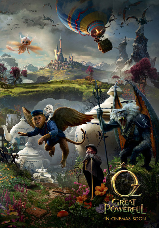 El nuevo cartel de Oz un mundo maravilloso y el CGI a cascoporro!