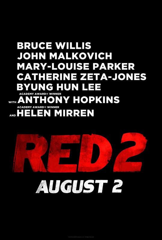 Un teaser póster de RED 2 como compañero de este primer avance