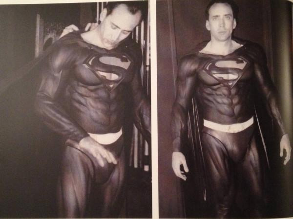 Impresionante Nicolas Cage como el hombre de acero en la nunca realizada Superman Lives de Tim Burton
