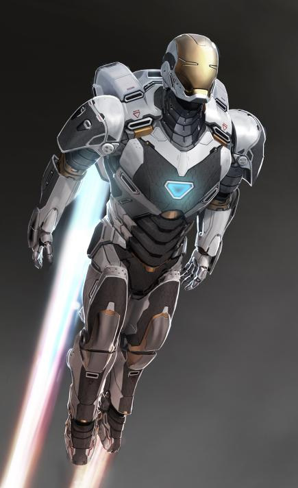 La armadura de Iron Man modo space suit