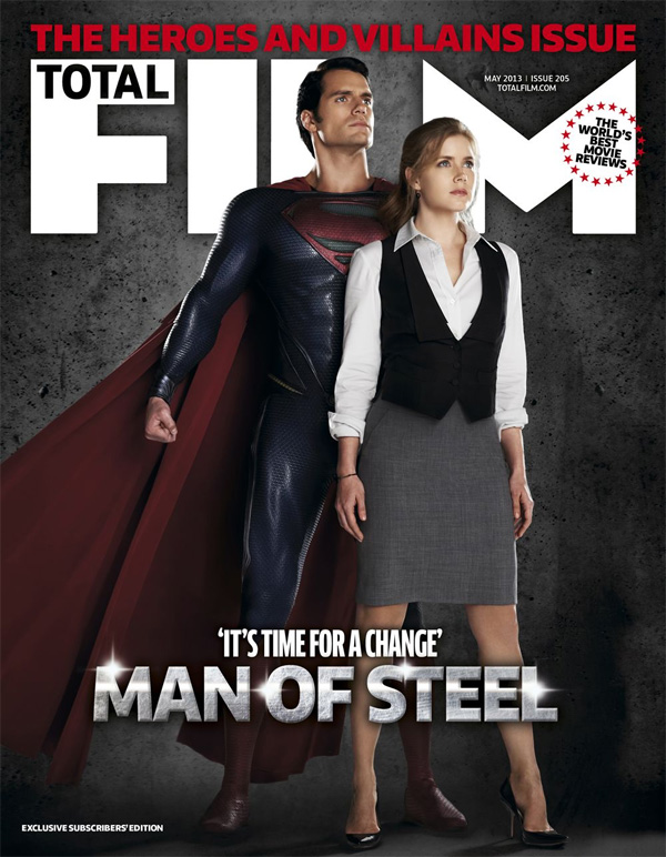 La portada del último número de Total Film dedicado a El hombre de acero... en nada material a cascoporro
