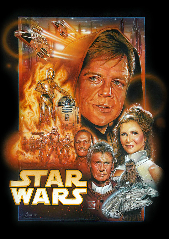 Un cartel fan made, bastante espectacular, para el retorno de Star Wars a la gran pantalla 
