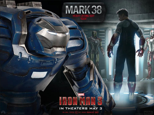 Otra de las armaduras que veremos en Iron Man 3... la Mark 38, esa que pensamos que era la Hulkbuster
