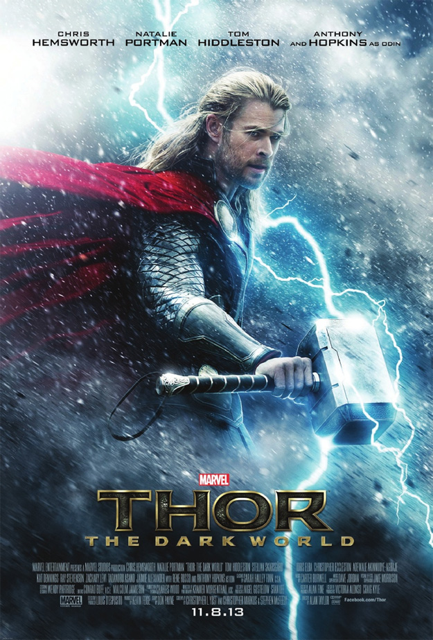 Cartel de Thor: el mundo oscuro