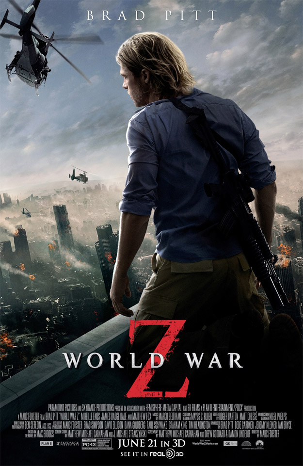Un nuevo cartel de Guerra Mundial Z demuestra lo que es una completa falta de originalidad