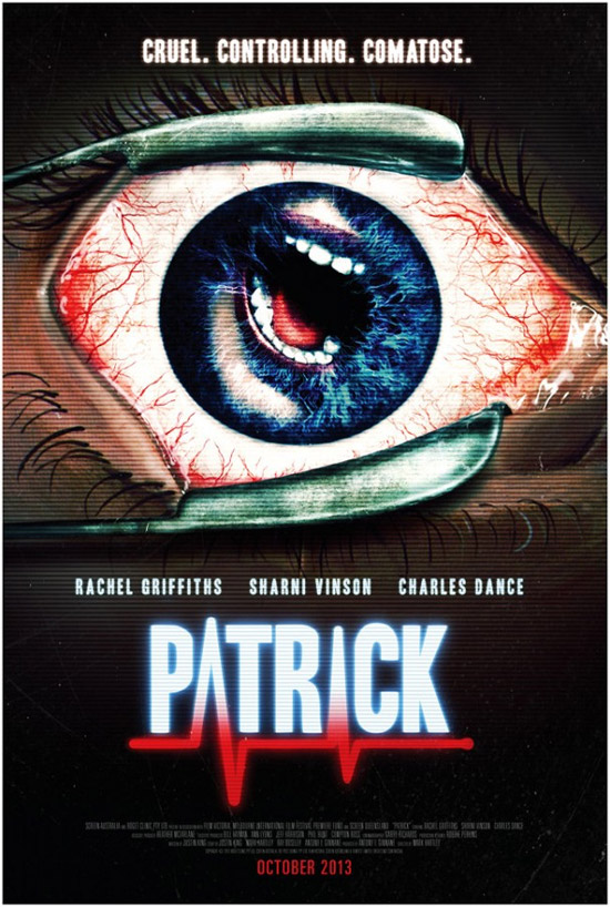 Un cartel de Patrick, remake de un film australiano de los 70's
