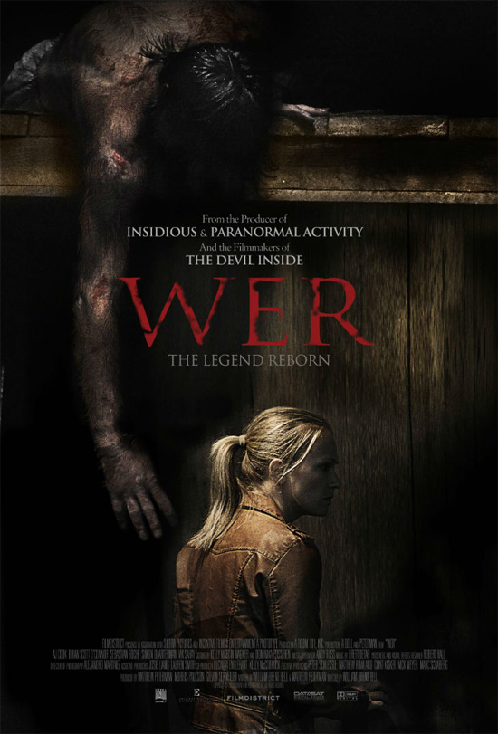 Curioso cartel de este film de hombres lobo llamado WER