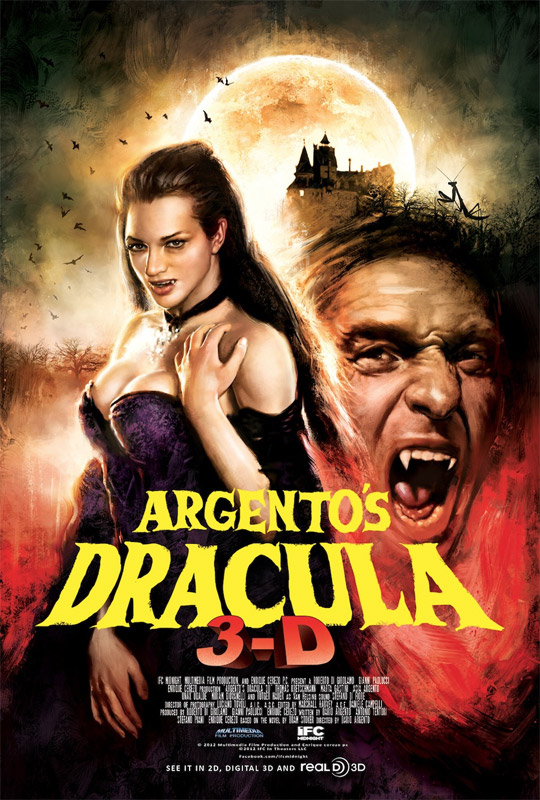 No mola ni nada este cartel de Drácula 3D de Darío Argento