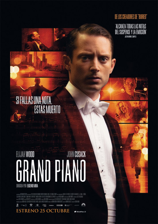 Nuevo cartel de Grand Piano de Eugenio Mira con Elijah Wood y John Cusack