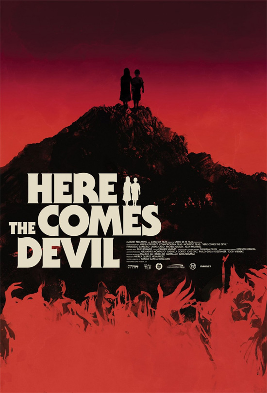 Precioso cartel de Here Comes the Devil