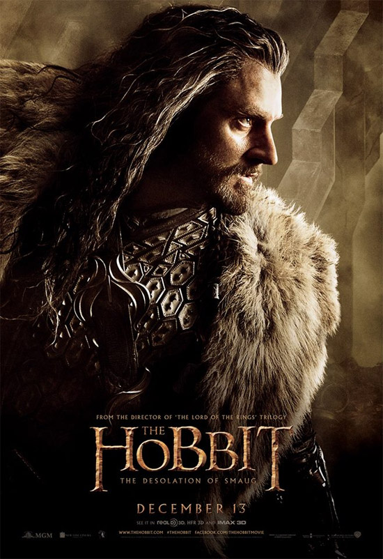 Un cartel de El Hobbit: La Desolación de Smaug 